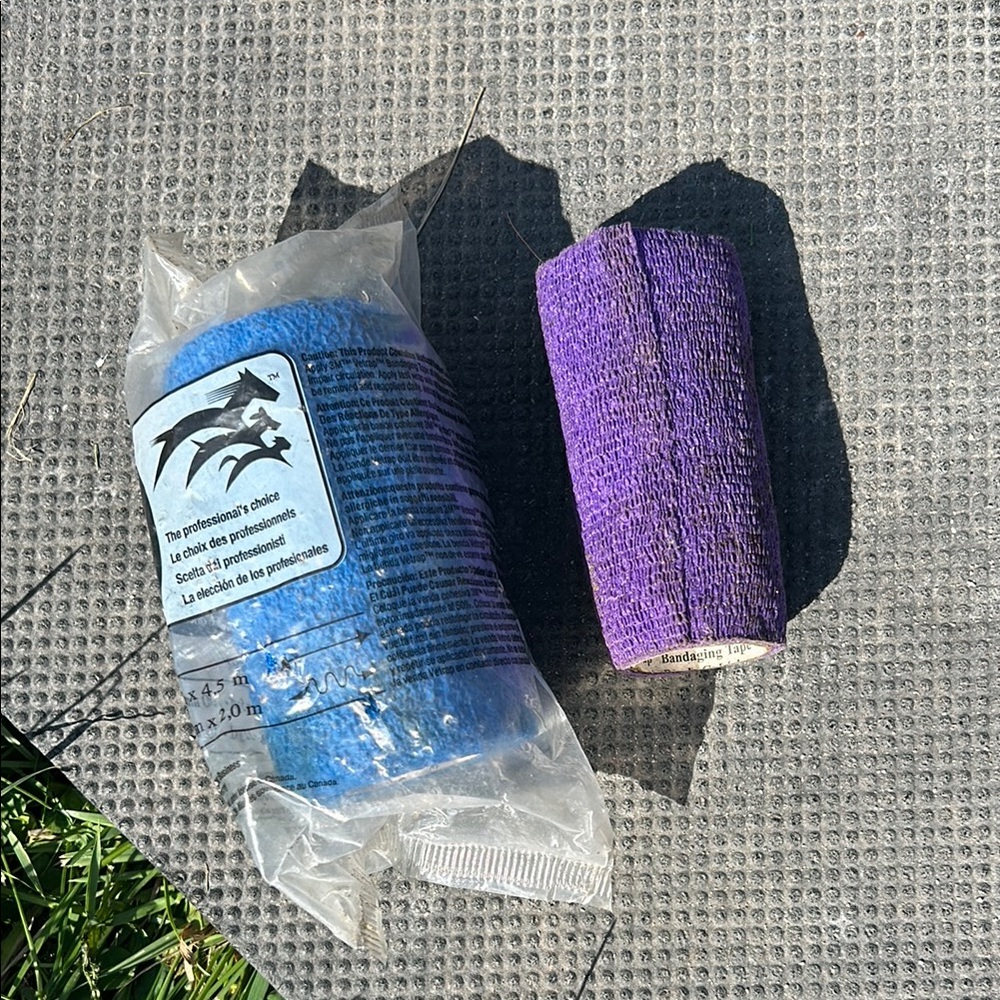 Blue and Purple Self-Adhesive Bandage vet Wraps